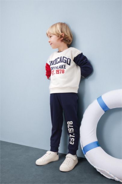 Ensemble sweatshirt imprimé et pantalon de jogging pour bébé garçon