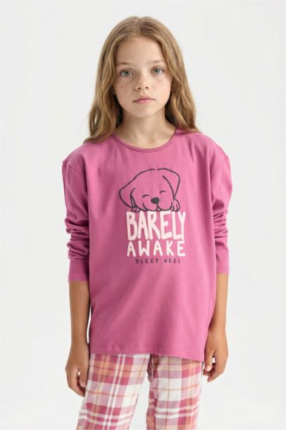 Girl Printed Top Bottom 2 Piece Pajama Set