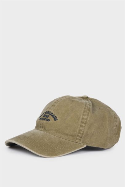 Boy Embroidered Cotton Cap