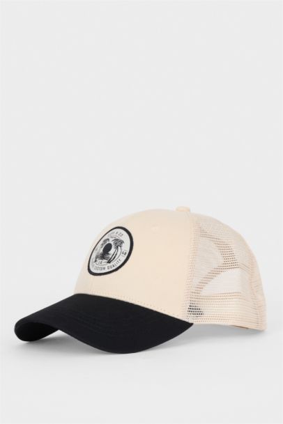 Boy Label Printed Woven Basketball Cap