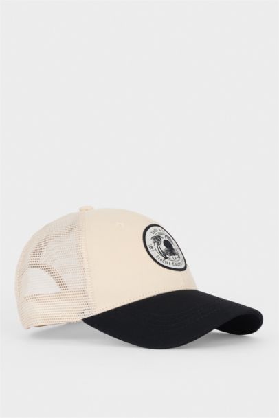 Boy Label Printed Woven Basketball Cap