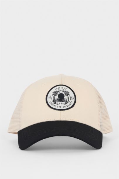 Boy Label Printed Woven Basketball Cap