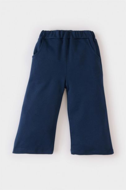 Baby Girl Printed Sweatshirt Wide Leg Sweatpants 2 Piece Set