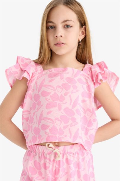 Girl Short Sleeve Blouse