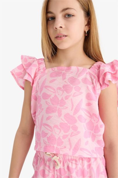 Girl Short Sleeve Blouse