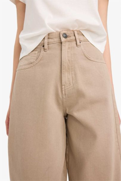 Baggy Fit Gabardine Trousers
