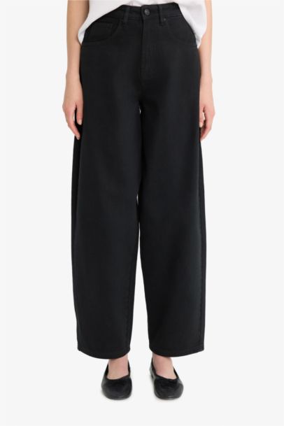 Baggy Fit Gabardine Trousers