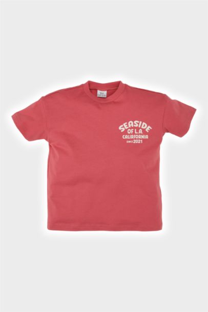 Baby Boy Regular Fit Slogan Patterned T-shirt