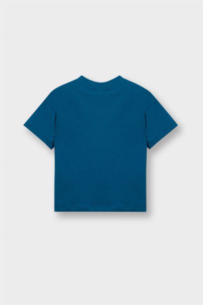 Regular Fıt Slogan Desenli Kısa Kollu Tişört Erkek Bebek