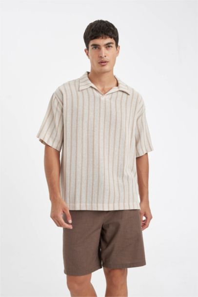 شورت برمودا قطن قصة مريحة