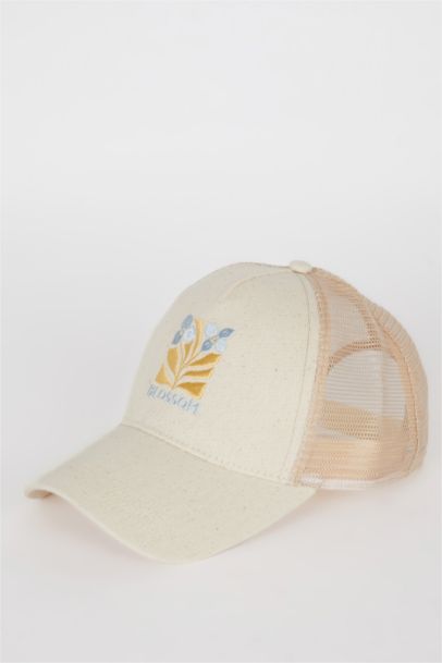 Woman Label Printed Woven Baseball Basketball Cap