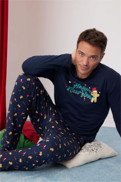Pyjama de Noël, Top à manches longues et pantalon