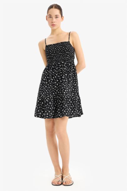 Mini Robe fleurie à bretelles