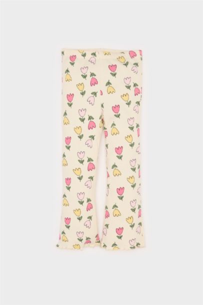 Ensemble de t-shirt imprimé et leggings à motifs floraux pour bébé fille