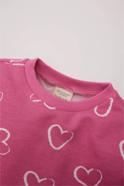 Baby Girl Sweatshirt Flexible Waiste Bottom 2 Piece Set