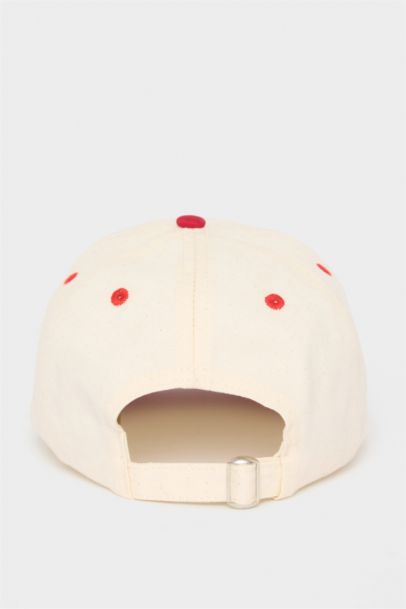 Boy Embroidered Cotton Cap