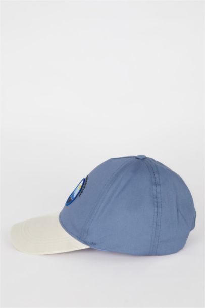 Boy Embroidered Cotton Cap