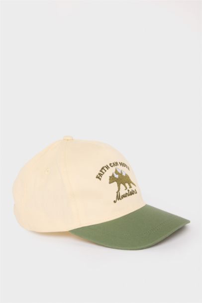 Boys Embroidered Cotton Cap