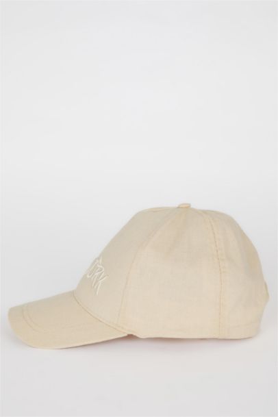 Girl Printed Linen Blend Cap