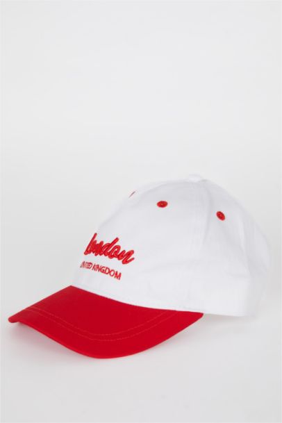 Girl Embroidered Cotton Cap