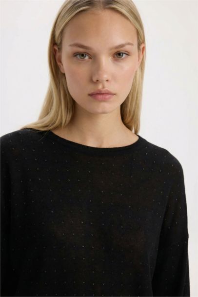 Pull Tricot Col rond Brillant