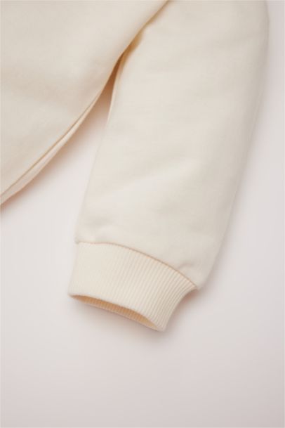 Sweatshirt imprimé à col rond pour bébé fille