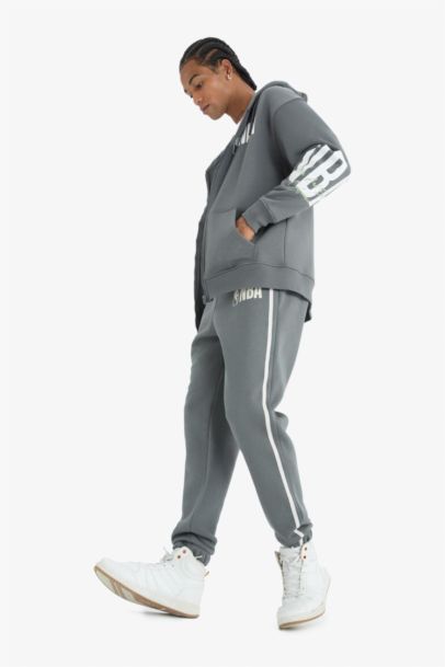 DeFactoFit NBA Wordmark Standard Fit Pocket Thick Sports Joggers