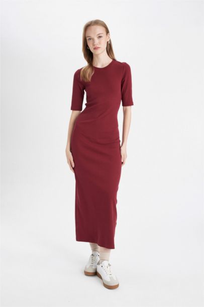 Bodycon Crew Neck Camisole Maxi Dress