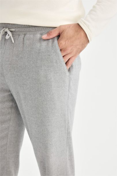 Jogger Pantolon Beli Bağcıklı Cepli Düz Paça