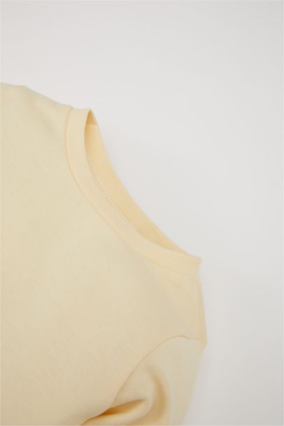 Pyjama en tricot à Col Rond Arc-en-ciel à manches longues pour BéBé Fille