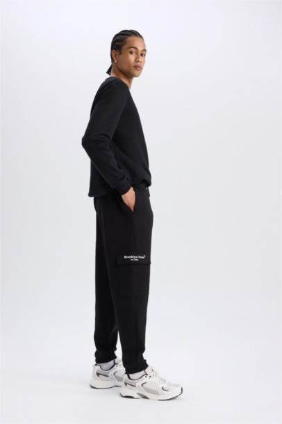 NBA Brooklyn Nets Jogger Eşofman Altı Standart Fit Cepli Skuba Dalgıç Kumaş Beli Bağcıklı Lastikli Paça