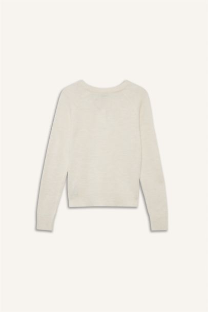 Regular Fit Crew Neck Basic Soft Touch Knit Pullover