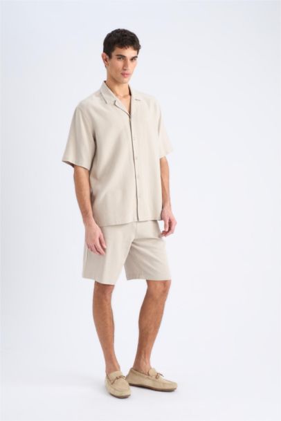 Летние шорты Relax Fit из смеси льна