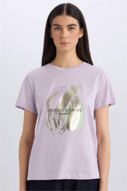 تيشيرت نص ردن قصة عادية بياخة مستديرة