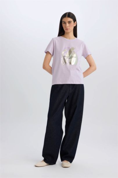 تيشيرت نص ردن قصة عادية بياخة مستديرة