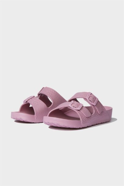 Woman Flat Base Slip On Eva Slippers