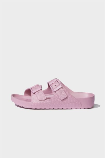 Woman Flat Base Slip On Eva Slippers