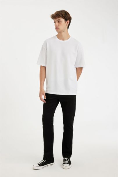 سروال جينز جينز سيرجيو قصة عادية عادي