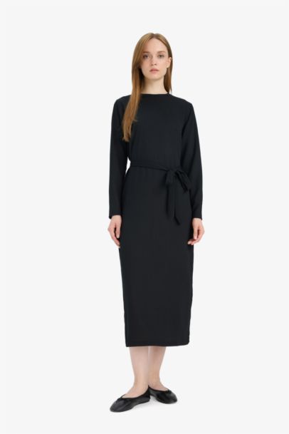 Regular Fit Crew Neck Dress