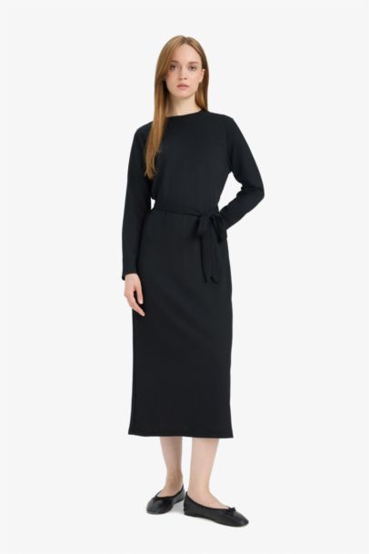 Regular Fit Crew Neck Dress