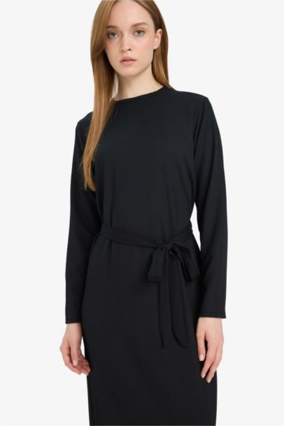 Regular Fit Crew Neck Dress
