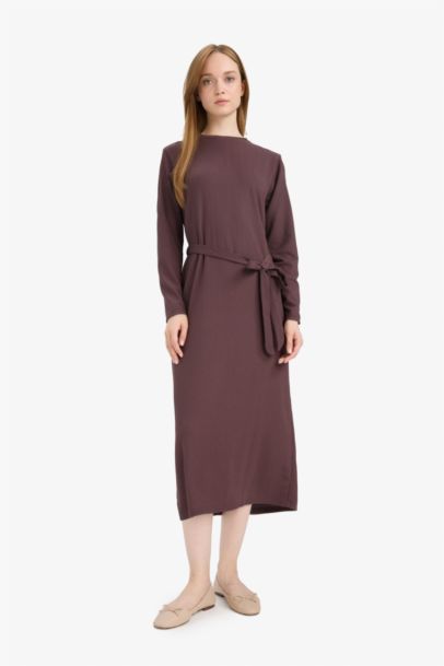 Regular Fit Crew Neck Dress
