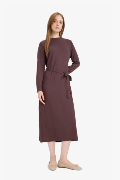 Regular Fit Crew Neck Dress