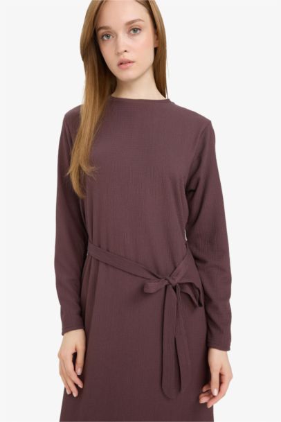 Regular Fit Crew Neck Dress