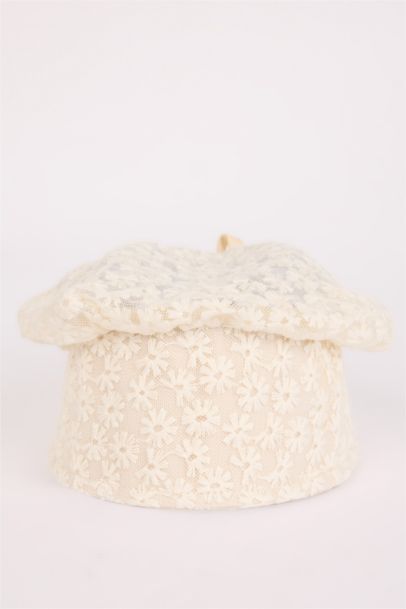 Girl Baby Embroidered Cotton Cap