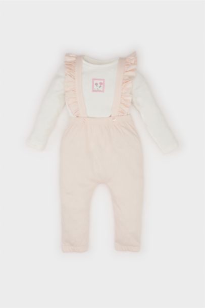 Baby Girl Floral T-Shirt Jumpsuit 2 Piece