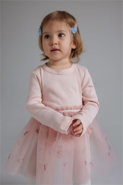 Ensemble de Robe tutu brodée Collants et bandeau pour bébé fille