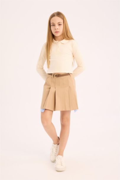 Girl Gabardine Skirt