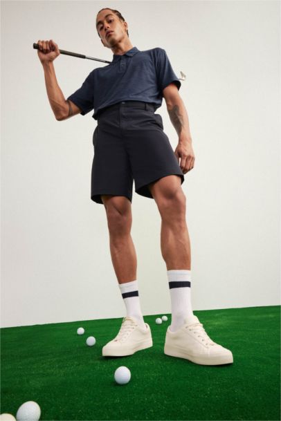 DeFactoFit Standard Fit Sports Polo T-Shirt