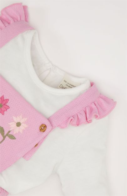 Baby Girl Top Straped Overall Dress 2 Piece Set